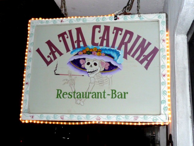 La Tia Catrina on restaurant row in puerto vallarta